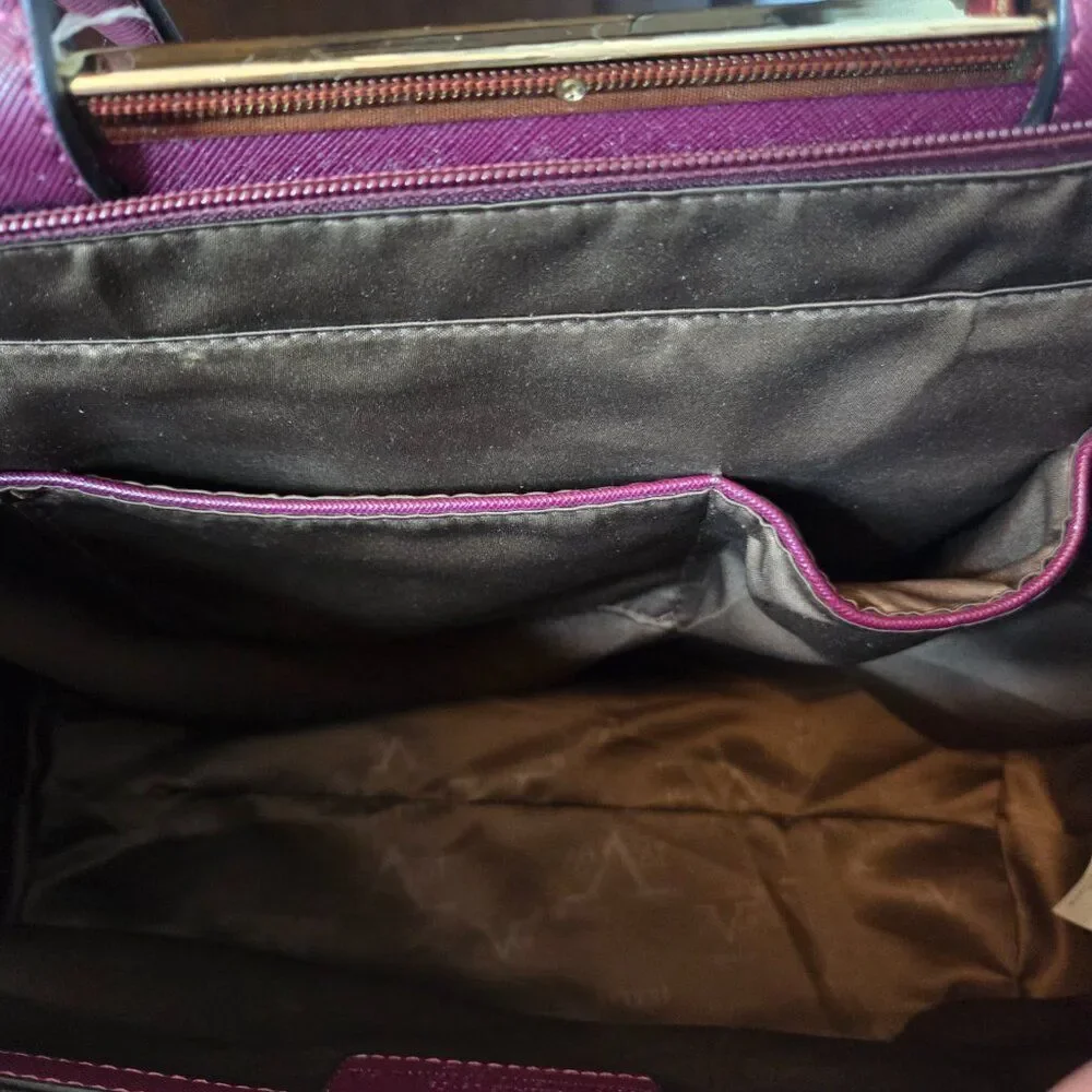Versace 19.69 Abbigliamento Sportivo SRL Plum Handbag/Satchel